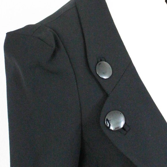 French Connection Navy Wool Vintage Blazer Suit Jacket, Size 4 Fits Like XS or 2 - Picture 8 of 10